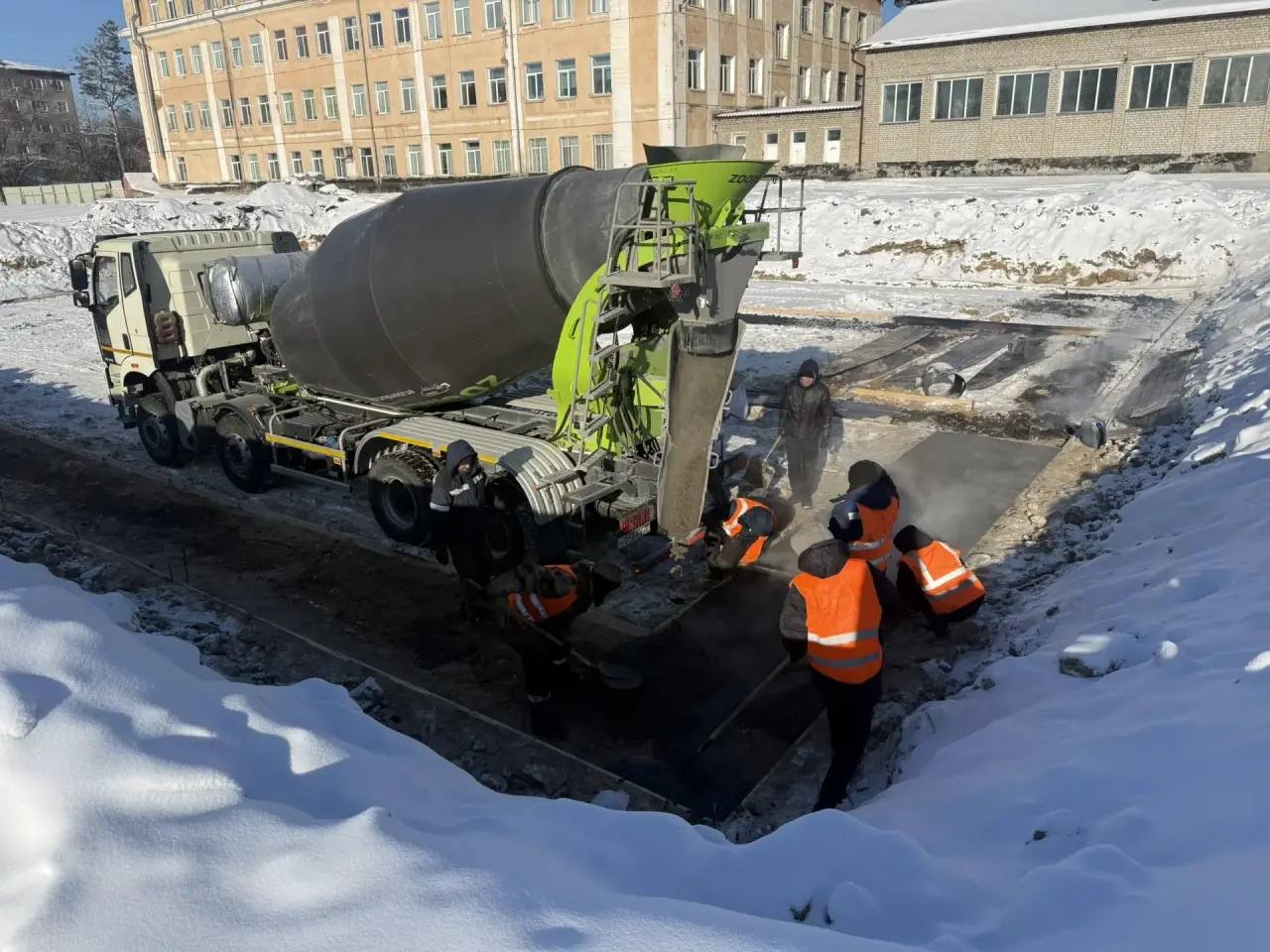 Пристройку на 250 учащихся к школе №17 строят в Белогорске